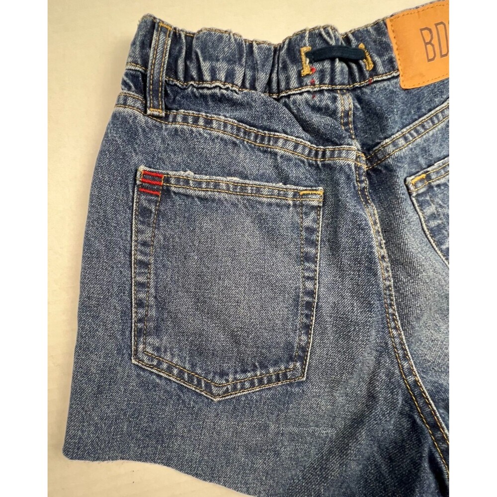 BDG Urban Outfitters Paperbag Waist Denim Shorts Womens S Blue High Rise Raw Hem - Picture 6 of 12